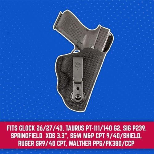 Desantis Variable 87 IWB Holster - Fits Glock 26/27/43 & More - Right Hand