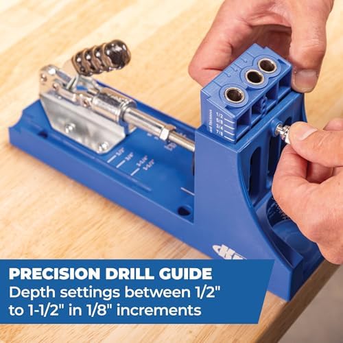 Kreg K4 System - With R3 Jig, Drilling Guide & Dust Collection - Adjustable