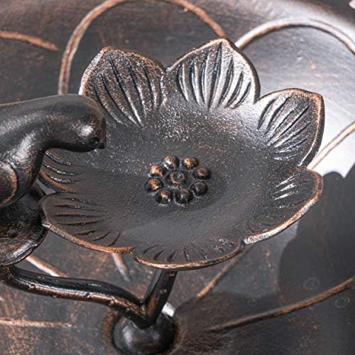 Christopher Knight Home Anessa Outdoor Aluminum and Iron Bird Bath, Shiny Copper