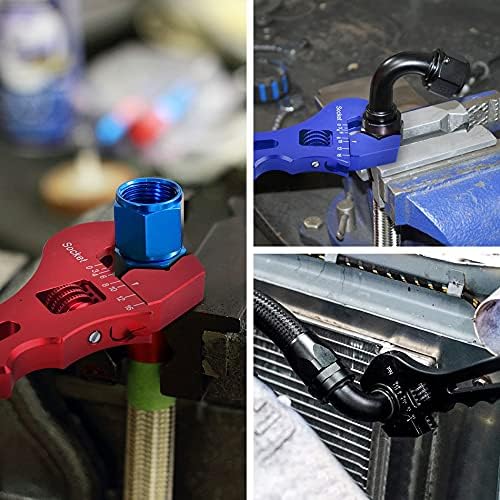EVIL ENERGY AN Hose Fitting Adjustable Wrench Spanner Lightweight Aluminum 3AN-16AN Blue