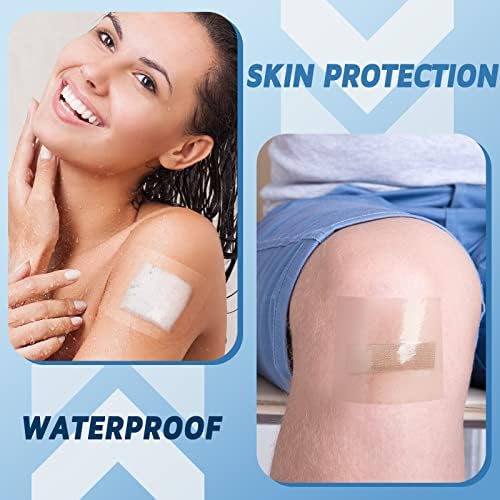 BBTO Transparent Waterproof Adhesive Dressing Bandage Tape, 6 x 197 Inch