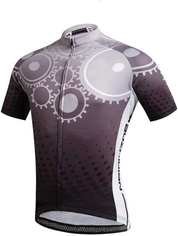 Men's Quick-Dry Cycling Jersey Set Road Bike Bicycle Shirt + Bib Shorts with 9D Gel Pad MTB Riding Clothing Kit