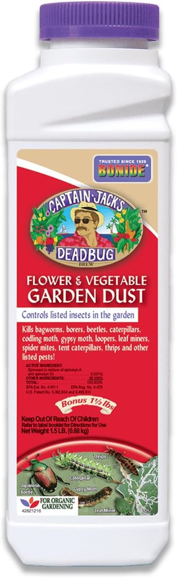Bonide Captain Jack's Deadbug Brew Garden Dust Organic Insect Killer with Spinosad 1.5 lb.