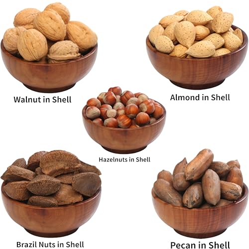 Anna and Sarah Premium Mixed Nuts in Shell, 4 Pound Bag, California Jumbo Chandler Walnuts, Georgia Extra Large Pecans, California Almonds