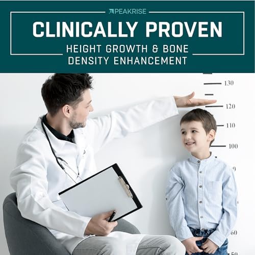 BIOTEQUELAB Height Growth Maximizer, Calcium, Vitamin D3 and Zinc Blend Pills, Bone Growth Supplement for Kids and Teens, Bone Strength