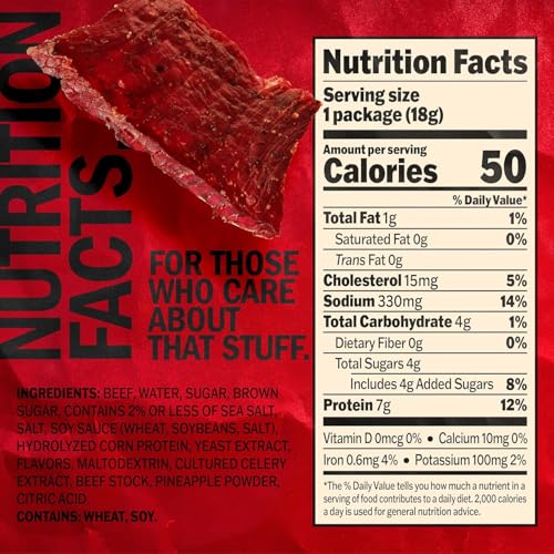 Jack Link's Beef Jerky Variety Pack - Original and Teriyaki - (9 Pack) 1.25 oz Bag - Ready to Eat Protein Snacks - 13g Protein per Serving - Made with 100% Real Beef | Bag - Ready to Eat Protein Snacks - 13g Protein per Serving - Made with 100% Real Beef
