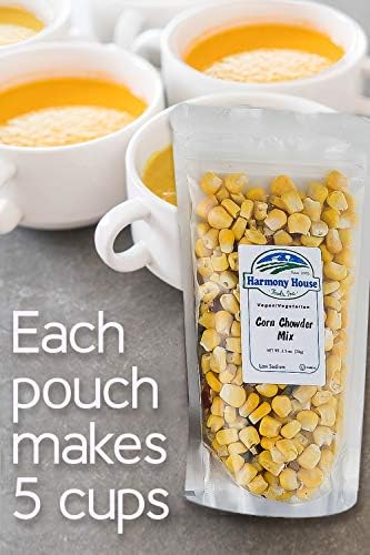Harmony House Backpacking Soup and Chili Kit (Unseasoned) – 18 Count Variety Pack, Resealable Zip Pouches, For Cooking, Camping