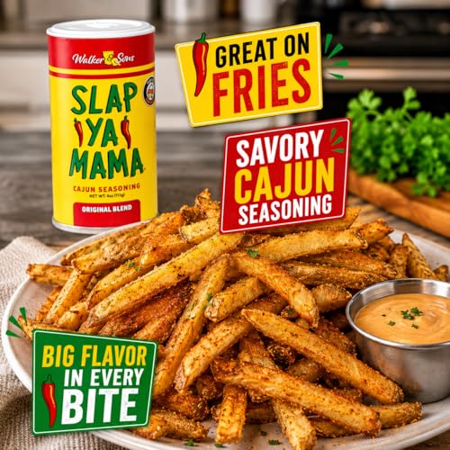 Slap Ya Mama Original Cajun Seasoning, 4 oz | one 4 oz canister of Original Blend Cajun seasoning for chicken, seafood, vegetables, grilling