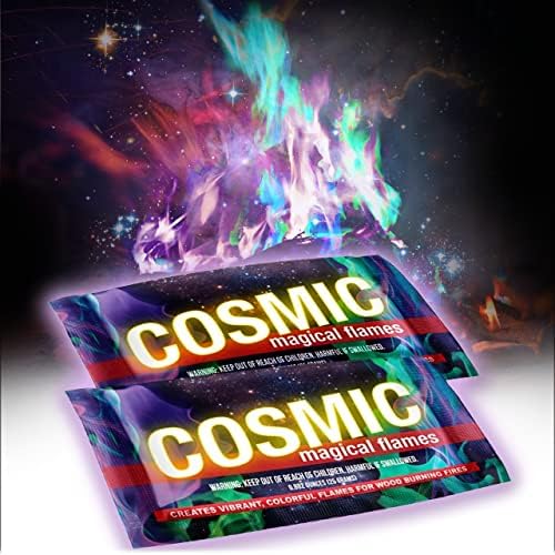 Fire Color Packets (12 Pack), Vibrant Multi-Color Fire for Fire Pits, Campfires