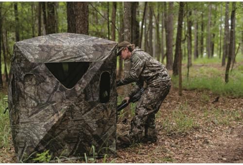 Guide Gear 6 Foot Tripod Hunting Tower Blind, 2-Man Stand Elevated, Hunting Gear Equipment Accessories, 4 by 4