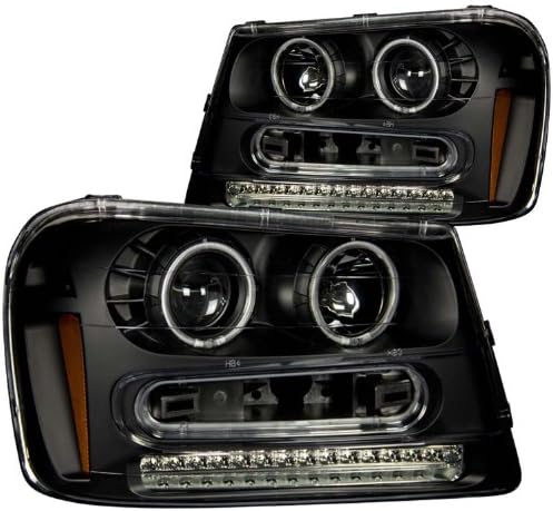 Anzo USA 111127 Chevrolet Trailblazer Black Projectors w/Halos Headlight Assembly - (Sold in Pairs)