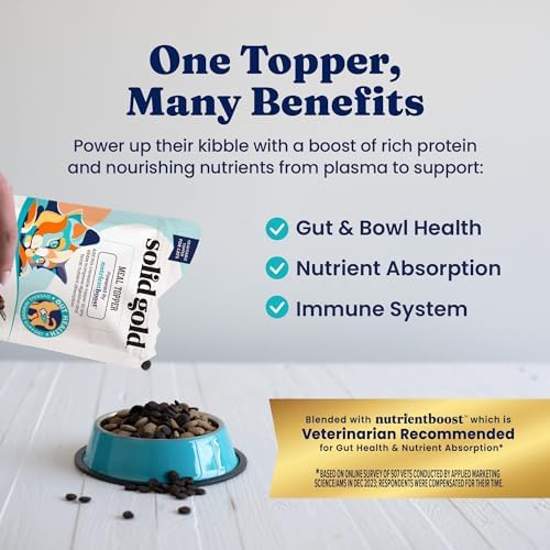 Solid Gold Bone Broth Cat Food Topper, Tuna, Lickable Pouches, 12ct