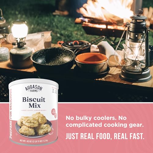 Augason Farms Buttermilk Biscuit Mix Can | Emergency Food Supply, 29 Servings, 10 Year Shelf Life, Biscuit Mix Just Add Water and Baking Powder