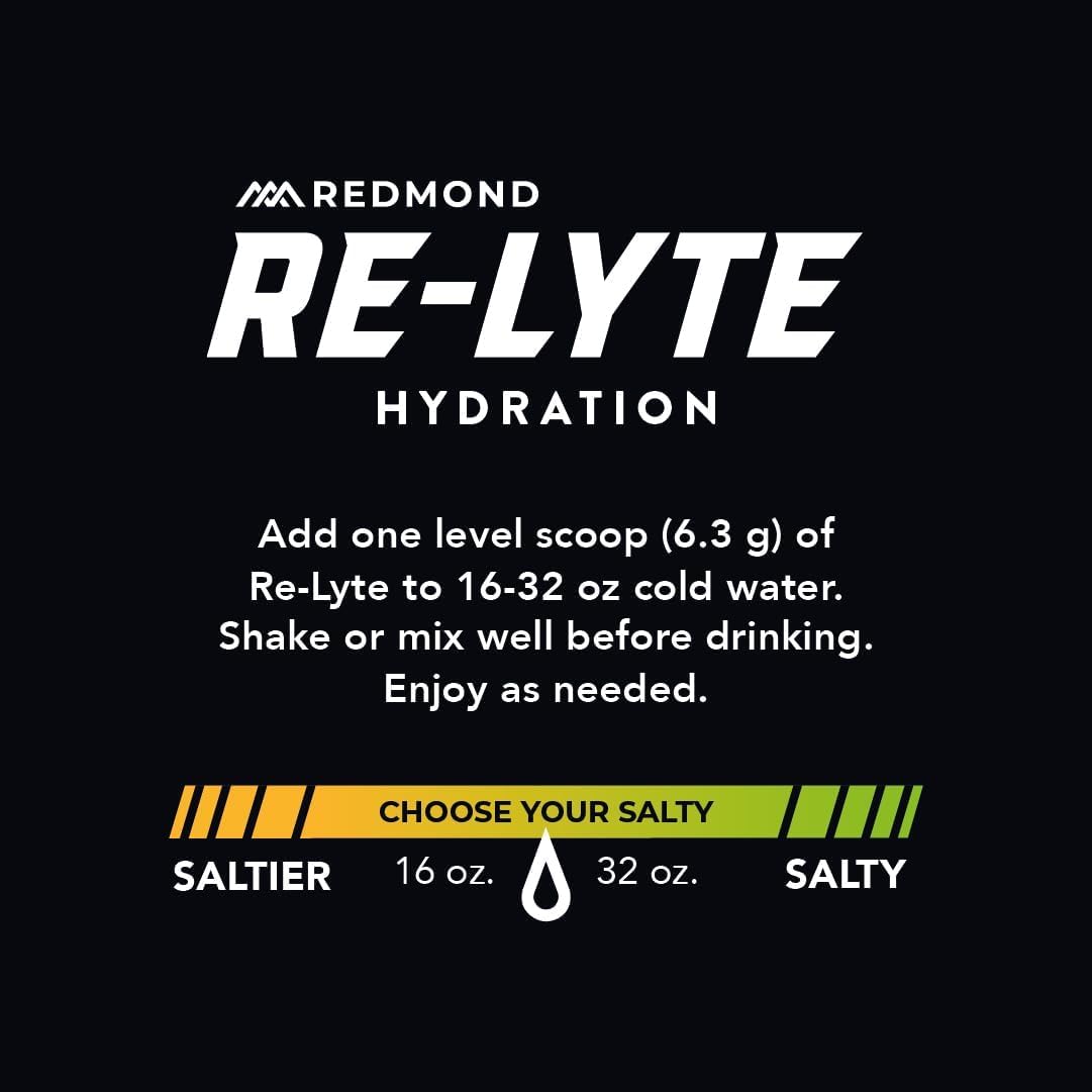 REDMOND Re-Lyte Sugar Free Electrolyte Powder Drink Mix (Mixed Berry)