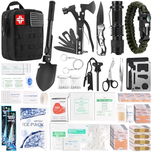 320 PCS Survival Kits First Aid Kit, Gifts for Men Fathers Day Him Dad