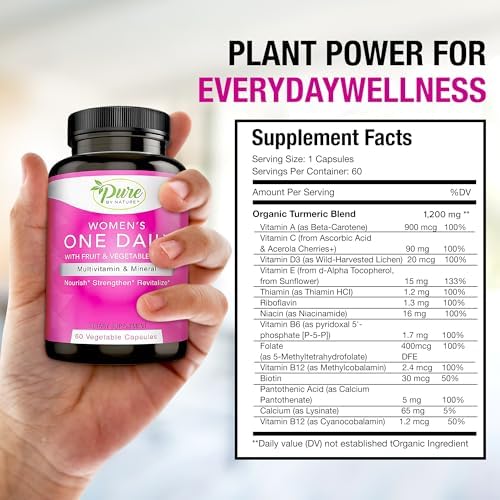 Pure By Nature One-Daily Multi-Vitamin for Women, 60 Count
