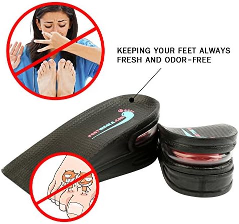 Air up Height Increase Shoe Heel Lift Inserts for Men and Women (3 Layers, 2.5" UP)