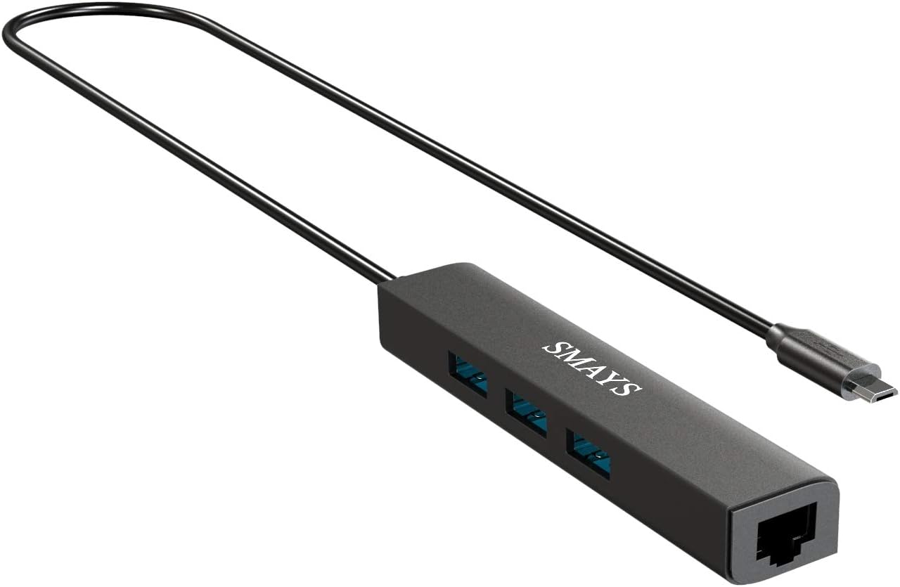 Micro USB Ethernet Adapter for Fire Stick 4k, TV Cube, 4k Max, Echo Show 8