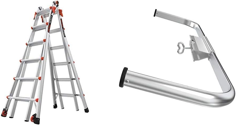 Little Giant Velocity, Aluminum Ladder, 14 ft Reach, 15413-001 | Telescoping Multi-Position Ladder with Extension, A-Frame, 90-Degree & Trestle Modes, 300 lbs. Rating