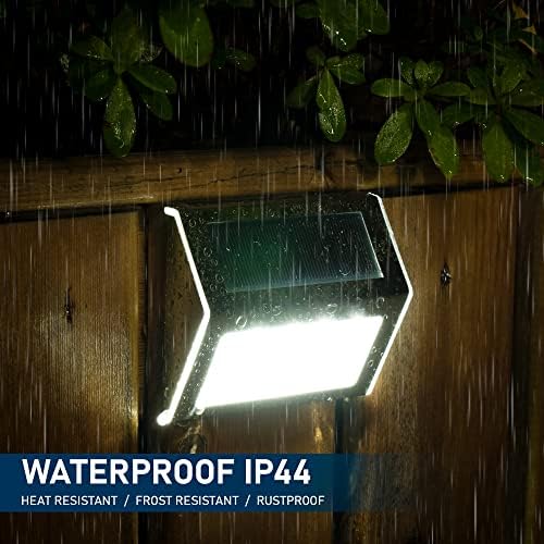 SOLPEX Solar Fence Lights, 12 Pack, Waterproof, Cold White