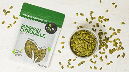 Elan Organic Pumpkin Seeds, 6.5 oz, Unsalted, Unroasted Shelled Kernels, No Shell, Non-GMO, Vegan, Gluten-Free, Kosher, Nutritious Seeds