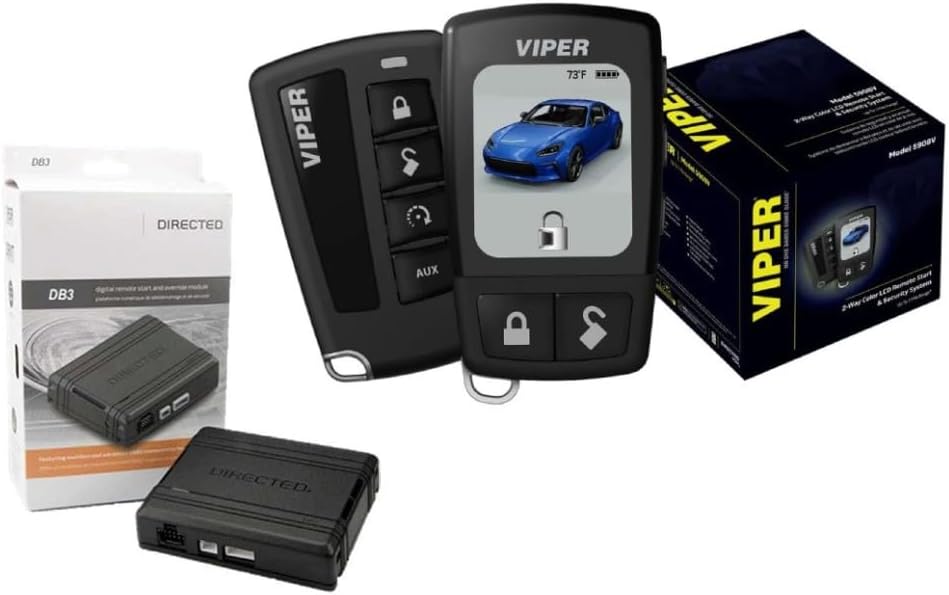Viper 5908V 2Way LCD Security and Remote Start System Bundled with + (1) DB3 Bypass Interface Module