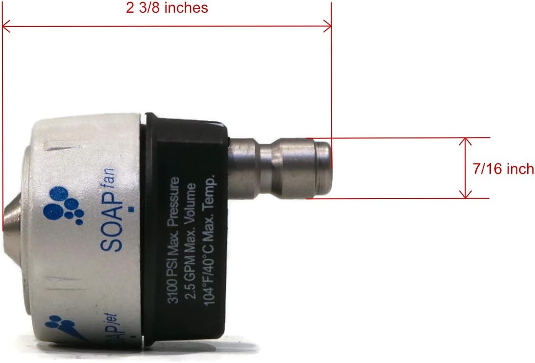 The ROP Shop | New 5-in-1 Spray Nozzle 1/4" Quick Connect for Ryobi Power Pressure Water Washer