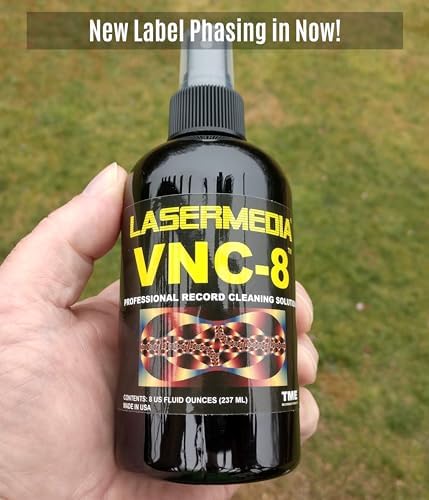 TME Vinyl Record Cleaning Solution Fluid Professional Residue Free 8 Oz (237 ML) Spray Bottle VNC-8 Formulated and Made in USA