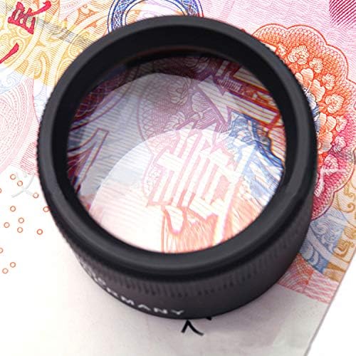 Mini 20X Folding Pocket Magnifier with Metal Case - Portable Reading Magnifying Glass for Inspection, Jewelry, Coins, Hobby, Travel