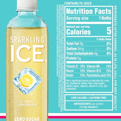 Sparkling Ice Purple Variety Pack, Flavored Water, Zero Sugar, with Vitamins and Antioxidants, 17 fl oz, 12 count (Black Raspberry, Cherry Limeade, Orange Mango, Kiwi Strawberry)