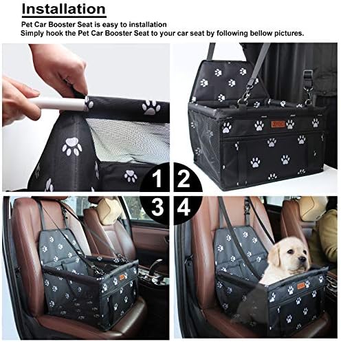 BYGD Portable Pet Dog Booster Seat for Small and Medium Pets
