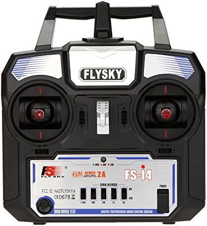 Flysky FS-i4 AFHDS 2A 2.4GHz 4CH Radio System Transmitter for RC Helicopter Glider with FS-A6 Receiver