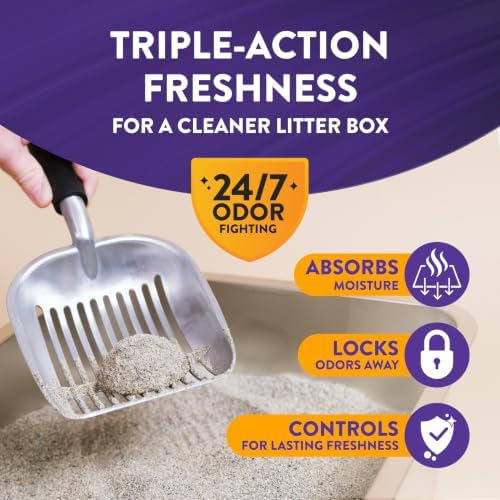 ARM & HAMMER Clump & Seal Platinum Clumping Cat Litter, Exclusive, 27.5 Lbs | Clumping Litter, Rock-Hard Clumps, Baking Soda Odor Eliminators, 14-Day Odor Control