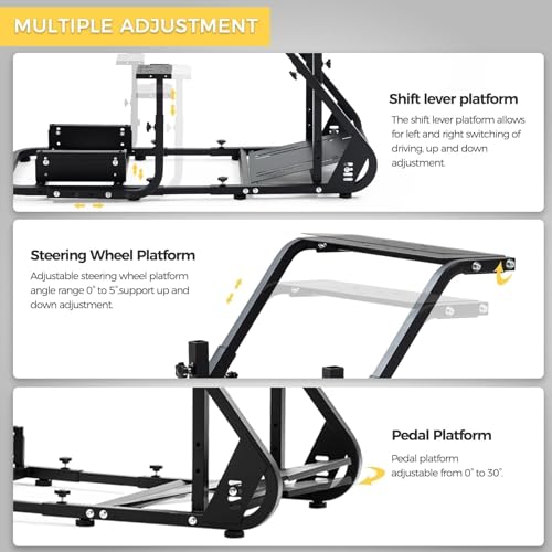 Marada Reinforced Stabilizing Racing Sim Cockpit Stand Fit for Fanatec