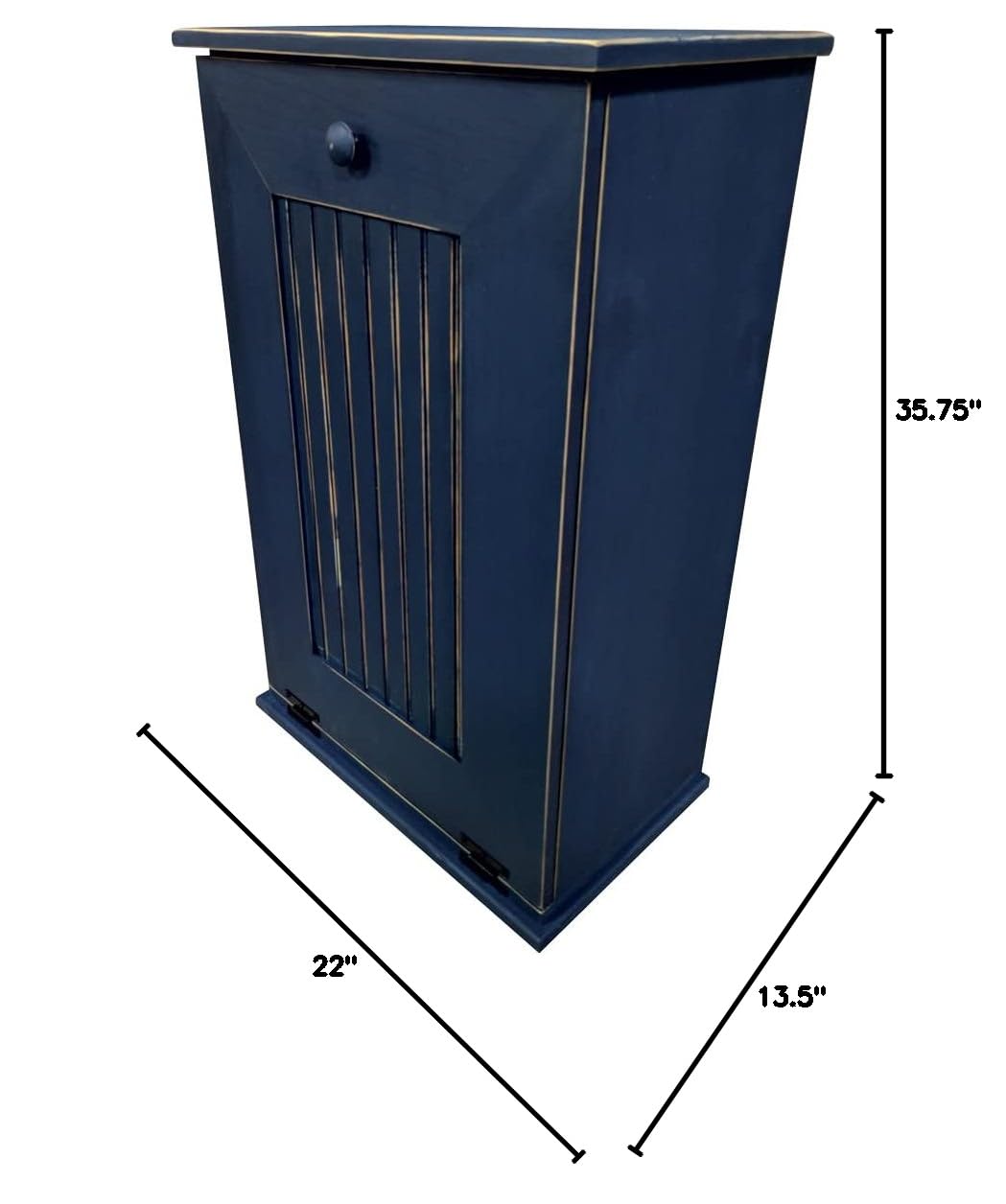 Sawdust City Tilt-Out Wooden Trash Bin Holder (Old - Black)
