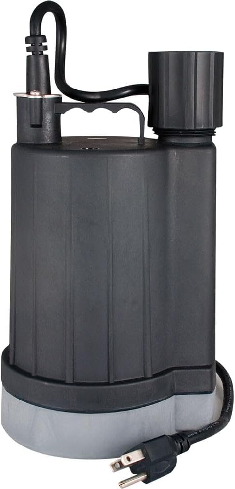 Star 2SUEL 1/4 HP Submersible Automatic Utility Pump with Electronic Water Sensor