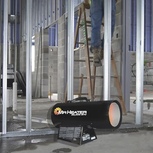 Mr. Heater 35,000 BTU Propane Forced-Air Heater #MH35FA, Black