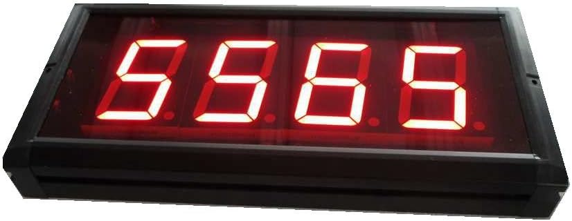 AZOOU 3-Inch High Character LED Counter Digital Countdown/up Timer Three Buttons Red Color
