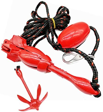 3.5-Pound Folding Anchor Kit Kayak Anchor Accessories Grapnel Boat Anchors with 65 Ft Anchor Rope Float and Carrying case Perfect for Kayaks Canoes