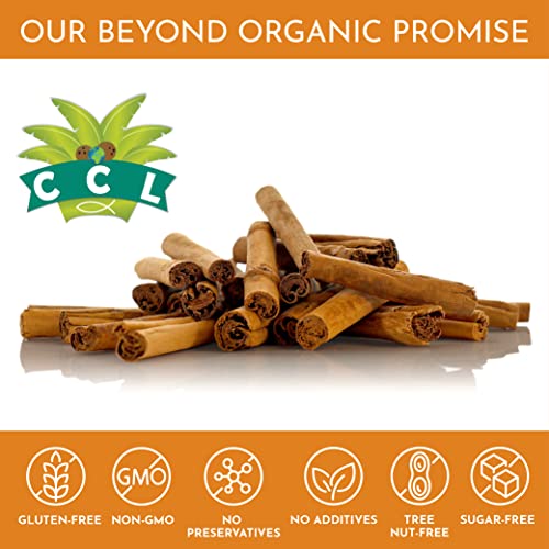 Organic Ceylon Cinnamon Powder 1 lb - True Ground Sri Lanka Spice, Raw | Low Coumarin, USDA Certified, Non-GMO, Gluten Free, Additive Free, for Baking, Cooking, Coffee and Tea, Resealable Pouch
