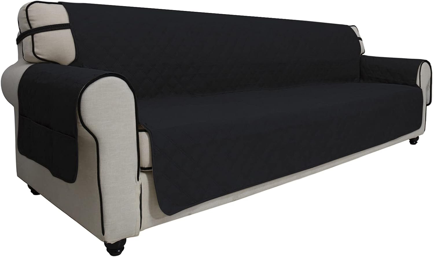 Easy-Going Waterproof Non-Slip Couch Cover, Small Recliner, Chocolate