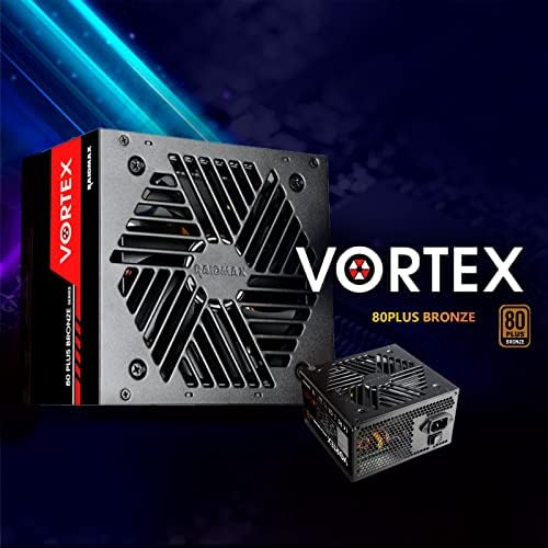 RAIDMAX Vortex 700watts 80+ Certified Bronze ATX Power Supply, Continuous Power with 120mm Quiet Fan