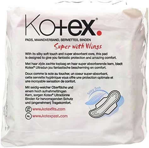 Kotex Ultra Thin Super Plus Sanitary Towels, 12 per Pack