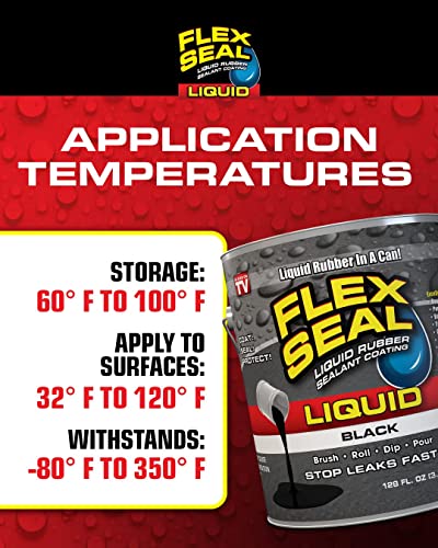 Flex Seal Liquid, Rubber Coating Sealant, Waterproof, Flexible, Breathable, and UV Resistant, Roof Repair, Basements, RV, Campers, Trailers, Marine