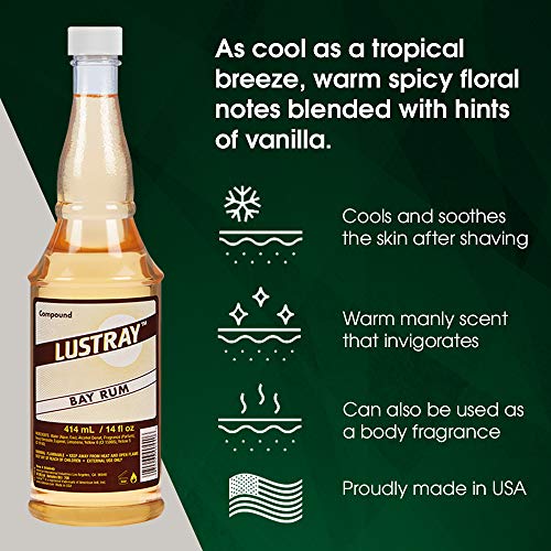 Clubman Lustray Blue Spice After Shave Lotion, 14 fl oz