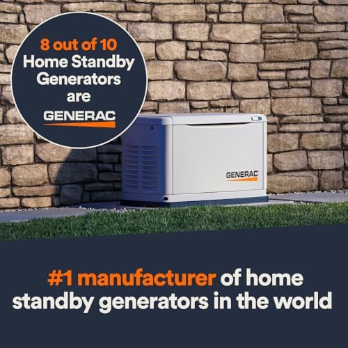 Generac Guardian 10kW Home Generator, Transfer Switch & WiFi Monitoring