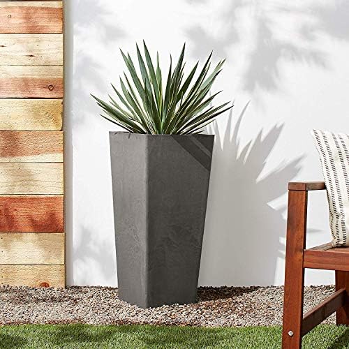 Arcadia Garden Products PSW FS32TP Contempo Tall Square Planter, 13 by 13 by 28-Inch