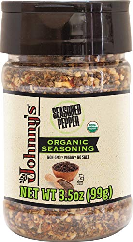 Johnny's - Seasoned Pepper - 5 oz | Pepper Seasoning Blend, Great For Meats, Poultry, Vegetables, Soups, Grilling, Roasting & Everyday Cooking