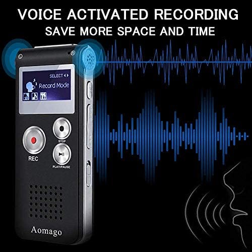 64GB Digital Voice Recorder Voice Activated Recorder for Lectures, Meetings