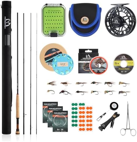 Maxcatch Euro Nymph Fly Fishing Rod and Reel Combo, Competition Intouch Nymphing Complete Outfit